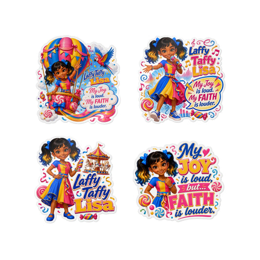 Laffy Taffy Lisa Vinyl Sticker & Sticker Packs — Joy, Color & Faith-Themed Decals