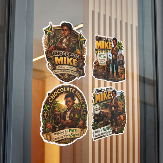 Chocolate Mike Vinyl Sticker & Sticker Packs — Strength, Protection & Faith-Themed Decals