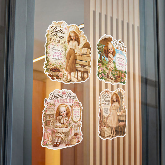 Butter Pecan Paisley Vinyl Sticker & Sticker Packs — Grace, Music & Faith-Themed Decals