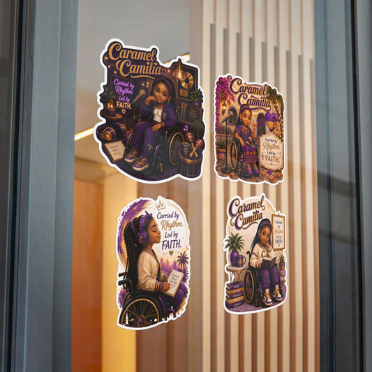 Caramel Camilia Vinyl Sticker & Sticker Packs — Music, Joy & Faith-Themed Decals