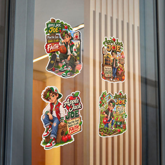 Apple Jack Joe Vinyl Sticker & Sticker Packs — Faith, Growth & Apple-Themed Decals