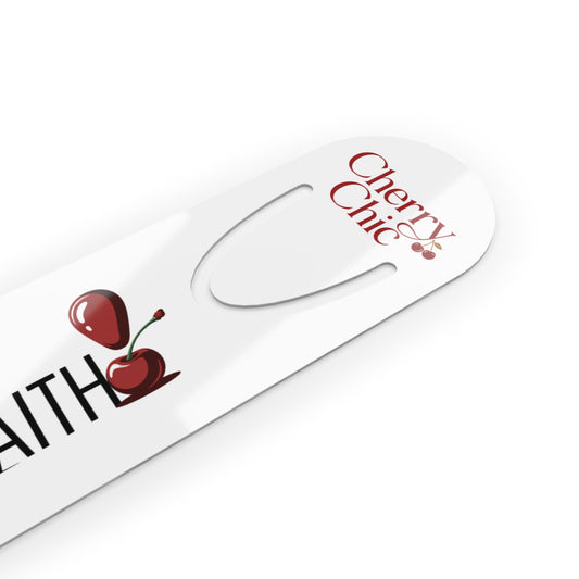 Cherry Chic™ Metal Bookmark — Class, Confidence, and a Whole Lot of FAITH