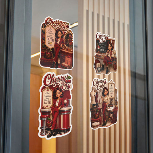 Cherry Chic Vinyl Sticker & Sticker Packs — Confidence, Style & Faith-Themed Decals