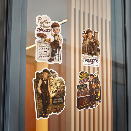 Butter Pecan Parker Vinyl Sticker & Sticker Packs — Vintage Style & Faith-Themed Decals